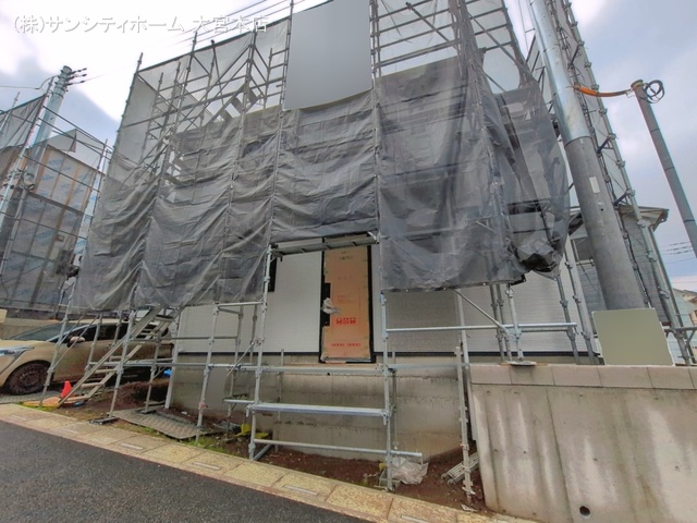 埼玉県さいたま市岩槻区府内２丁目の新築戸建てシート写真 2026年4月1日撮影