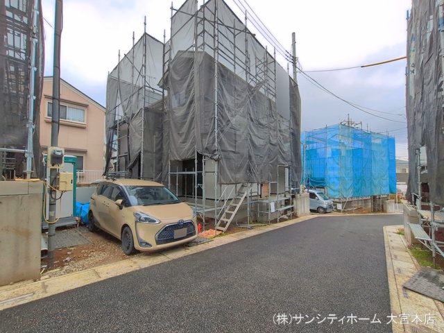 埼玉県さいたま市岩槻区府内２丁目の新築戸建てシート写真 2026年4月1日撮影