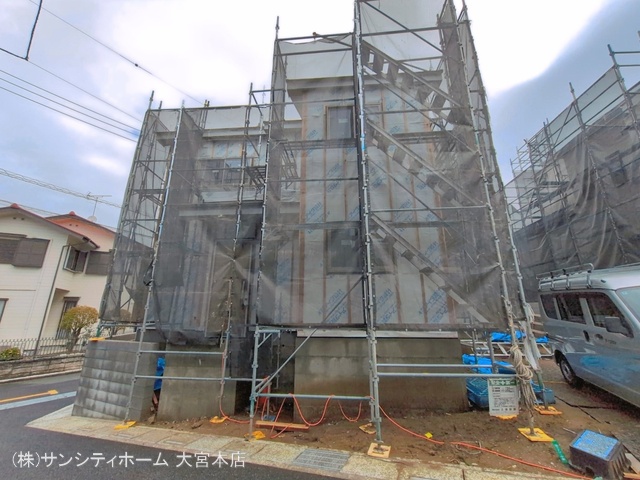 埼玉県さいたま市岩槻区府内２丁目の新築戸建てシート写真 2026年4月1日撮影