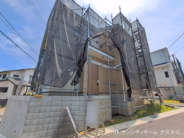埼玉県さいたま市岩槻区府内2丁目の新築戸建てシート写真 2026年6月15日撮影