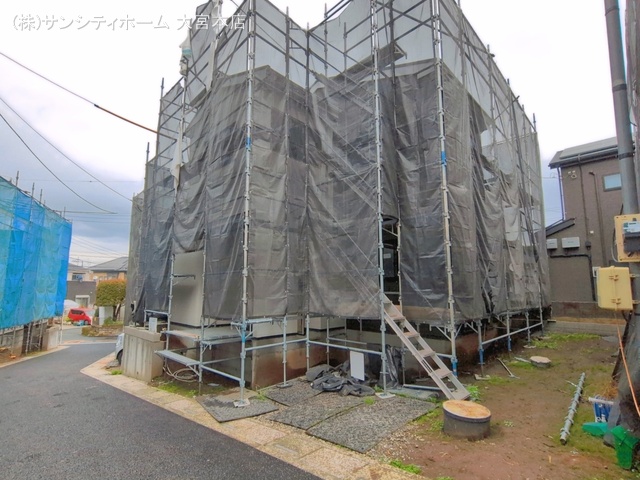 埼玉県さいたま市岩槻区府内２丁目の新築戸建てシート写真 2026年4月1日撮影