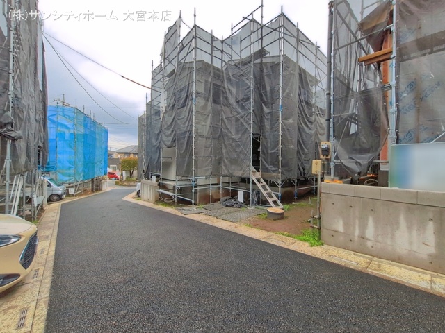 埼玉県さいたま市岩槻区府内２丁目の新築戸建てシート写真 2026年4月1日撮影