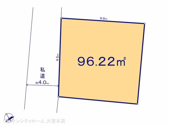 土地 さいたま市見沼区大字中川 A区画 区画図