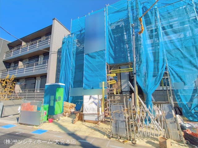 埼玉県さいたま市見沼区東大宮2丁目の新築戸建てシート写真 2026年2月1日撮影