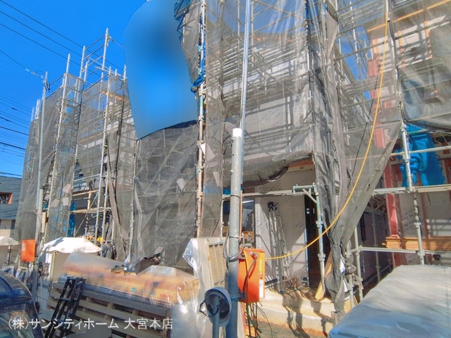 埼玉県さいたま市見沼区春岡２丁目の新築戸建てシート写真 2026年4月7日撮影