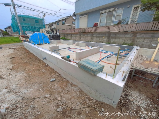 埼玉県さいたま市岩槻区城南1丁目の新築戸建て基礎写真 2026年6月1日撮影