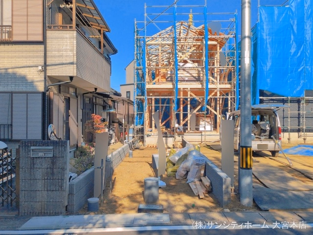 さいたま市大宮区三橋2丁目(戸建)01 上棟
