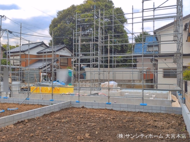 埼玉県さいたま市大宮区北袋町２丁目の新築戸建て基礎写真 2026年6月21日撮影