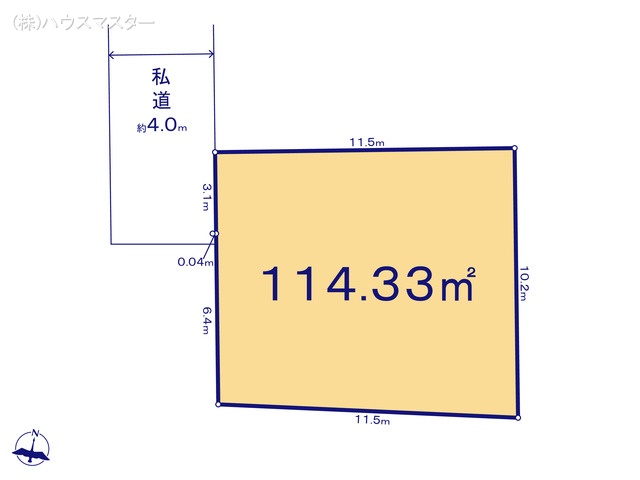 埼玉県さいたま市大宮区大成町2丁目の土地 区画図 ※図面と異なる場合は現況を優先