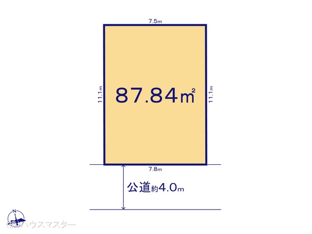 埼玉県さいたま市北区日進町２丁目-土地の区画図