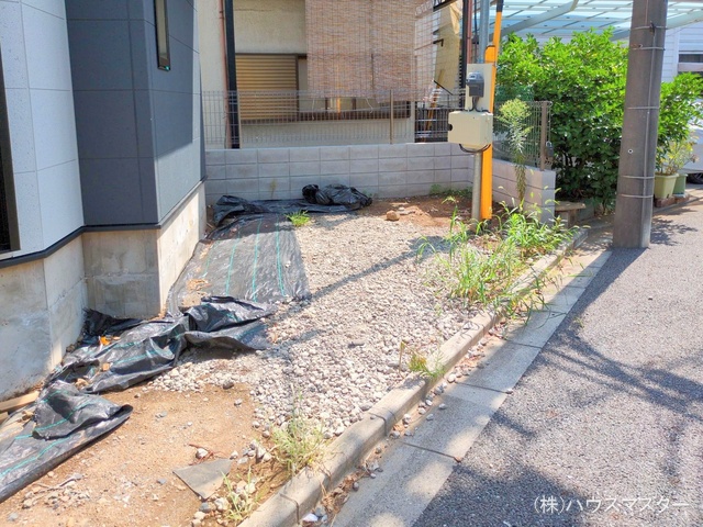 埼玉県さいたま市大宮区堀の内町3丁目の新築戸建て外構写真 2025年8月17日撮影