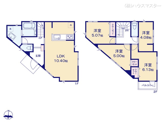 埼玉県さいたま市大宮区堀の内町3丁目の新築戸建て 4LDK間取図 ※図面と異なる場合は現況を優先