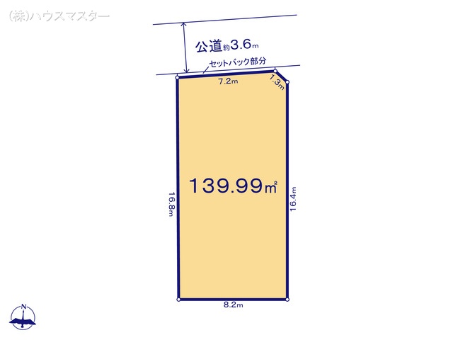 埼玉県さいたま市見沼区大字小深作の土地 区画図 ※図面と異なる場合は現況を優先