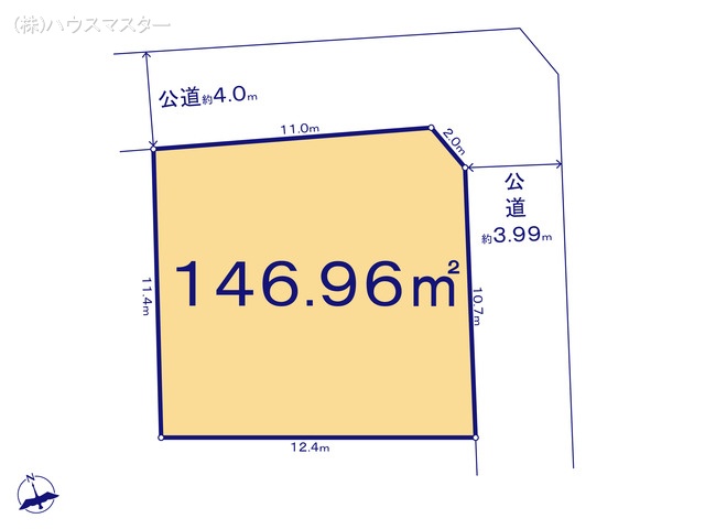 埼玉県さいたま市見沼区大和田町２丁目の土地 区画図 ※図面と異なる場合は現況を優先