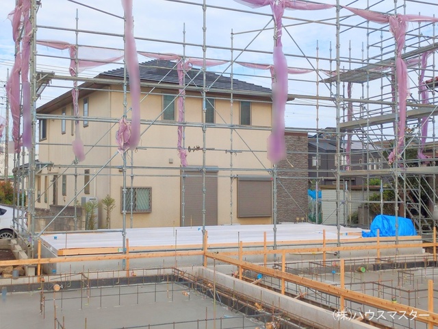 埼玉県さいたま市北区吉野町2丁目の新築戸建て基礎写真 2025年9月21日撮影