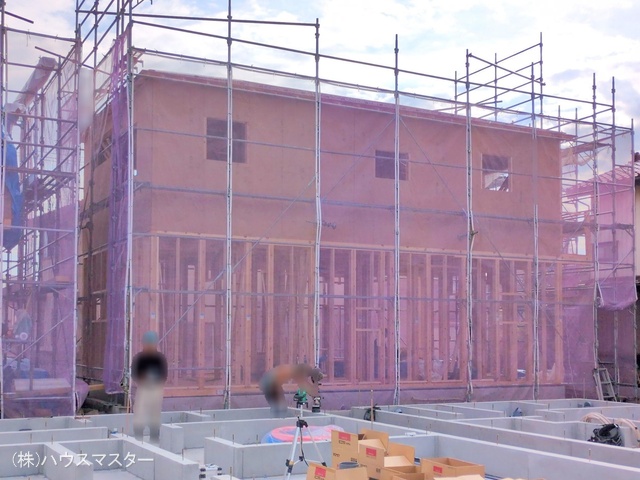 埼玉県さいたま市北区吉野町２丁目-新築戸建ての上棟写真