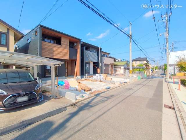 埼玉県さいたま市北区東大成町2丁目の新築戸建て外構写真 2025年9月16日撮影