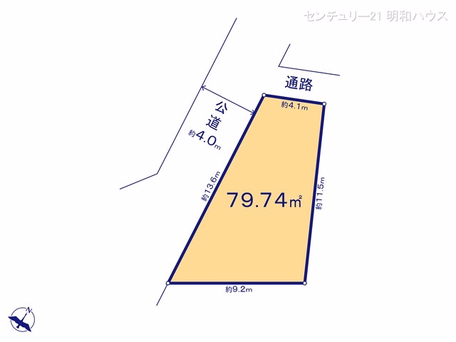 土地 川越市大字寺尾 区画図
