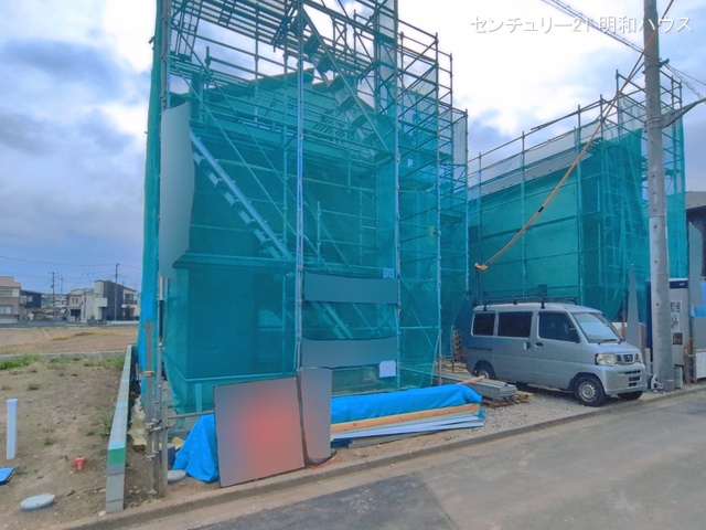 埼玉県川越市上野田町の新築戸建てシート写真 2026年3月24日撮影