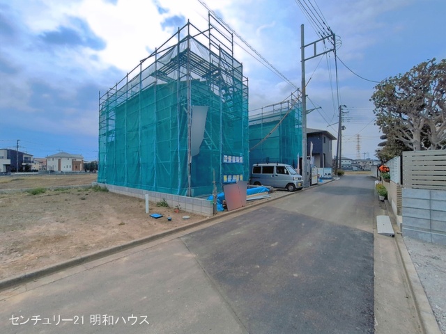 埼玉県川越市上野田町の新築戸建てシート写真 2026年3月24日撮影