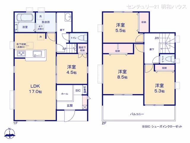 新築戸建て 鳩山町今宿 2号棟 間取図