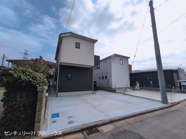 埼玉県鶴ヶ島市大字中新田の新築戸建て外構写真 2026年3月17日撮影
