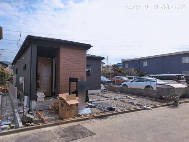 埼玉県鶴ヶ島市大字中新田の新築戸建て外構写真 2026年3月17日撮影