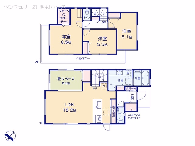 新築戸建て 川越市岸町第3期 間取図