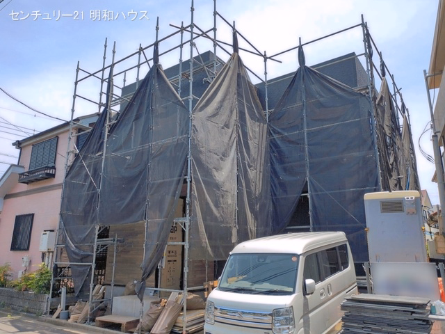 埼玉県川越市大字藤間の新築戸建てシート写真 2026年6月15日撮影