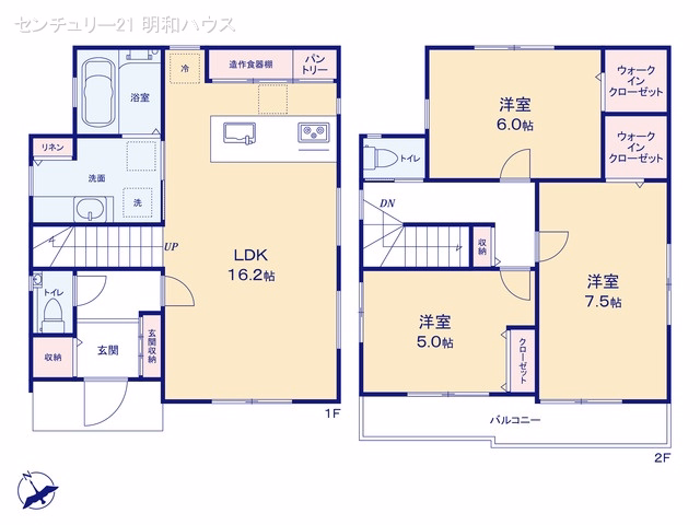 新築戸建て 川越市砂新田第10期 間取図