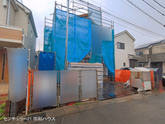 埼玉県川越市大塚新町の新築戸建てシート写真 2026年7月1日撮影