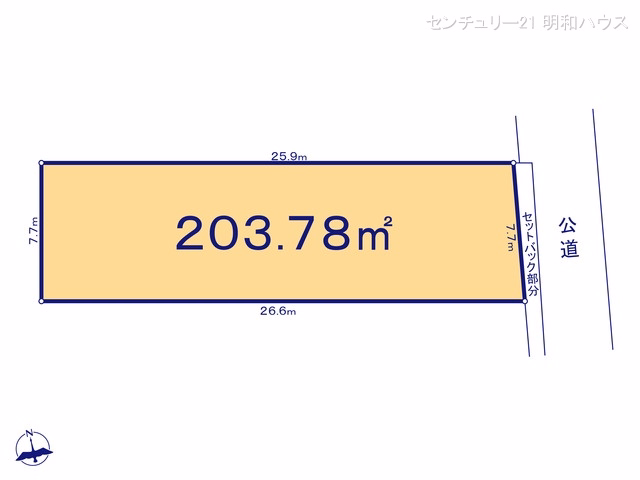 川越市大字萱沼(土地)01 区画図