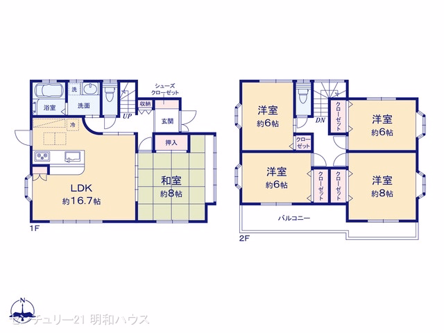 中古戸建て 川越市藤倉2丁目 間取図