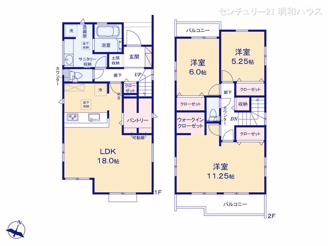 川越市小仙波町2丁目(戸建)01 間取図