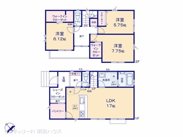坂戸市千代田2丁目(戸建)01 間取図