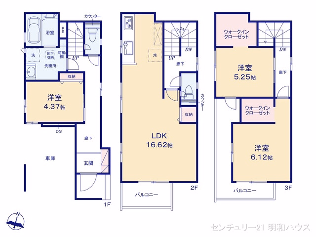 川越市岸町1丁目(戸建)01 間取図