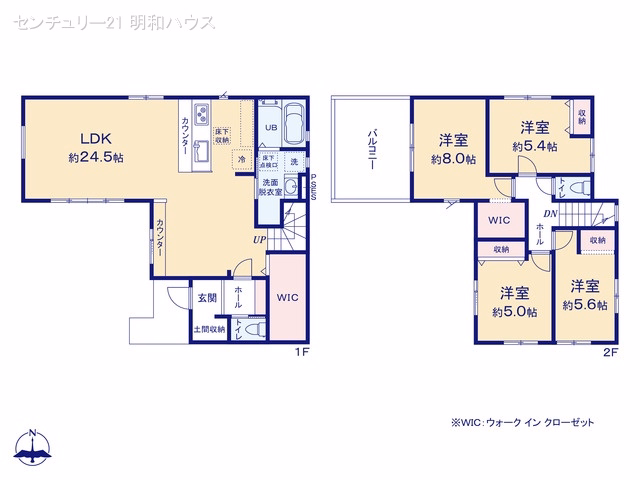 川越市今成4丁目(戸建)01 間取図