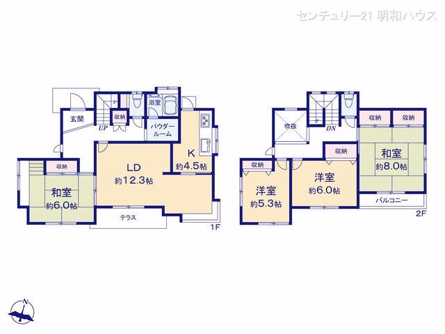 中古戸建て 比企郡川島町八幡2丁目 間取図