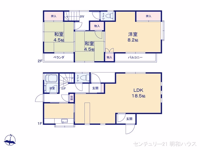 川越市大字鯨井 間取図