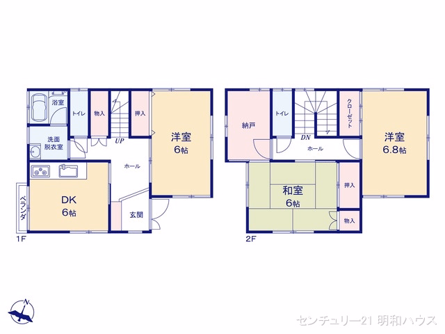 川越市岸町1丁目 間取図