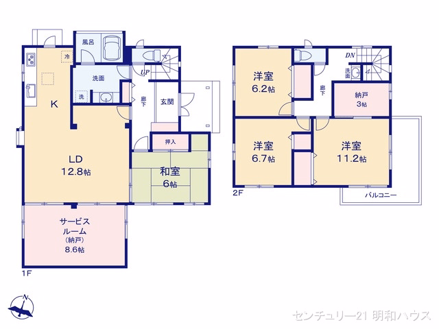 川越市伊勢原町2丁目 間取図