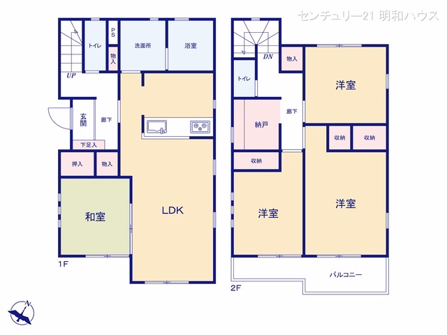 川越市中台南1丁目 間取図