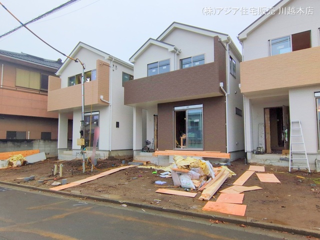 埼玉県川越市郭町２丁目の新築戸建て外構写真 2024年11月14日撮影