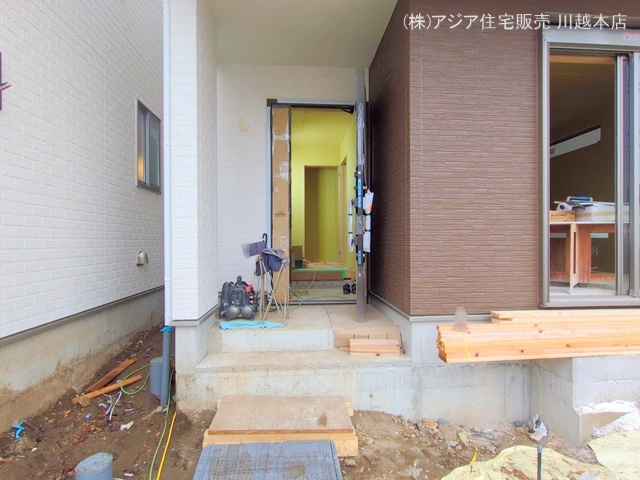 埼玉県川越市郭町２丁目の新築戸建て外構写真 2024年11月14日撮影
