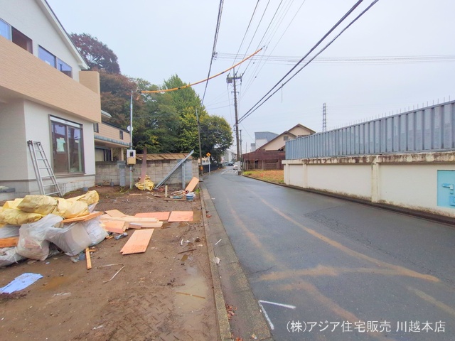 埼玉県川越市郭町２丁目の新築戸建て外構写真 2024年11月14日撮影