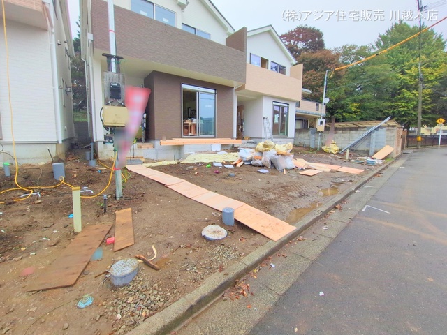 埼玉県川越市郭町２丁目の新築戸建て外構写真 2024年11月14日撮影
