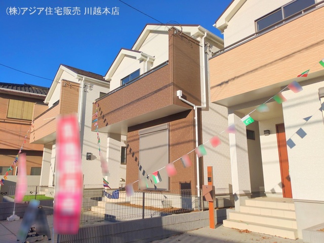 埼玉県川越市郭町２丁目の新築戸建て完成写真 2024年12月26日撮影