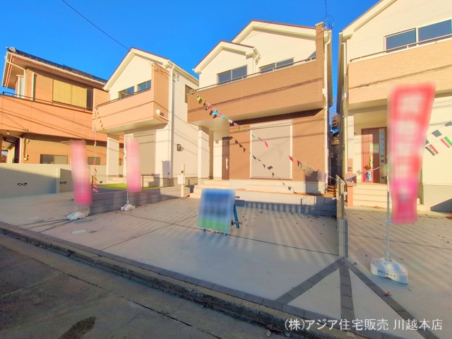 埼玉県川越市郭町２丁目の新築戸建て完成写真 2024年12月26日撮影