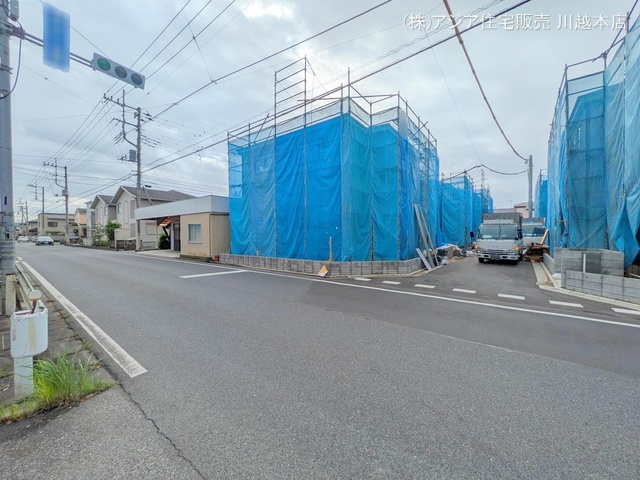 埼玉県川越市今成1丁目の新築戸建てシート写真 2024年10月9日撮影