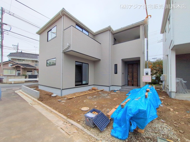 埼玉県川越市今成1丁目の新築戸建て外構写真 2024年10月28日撮影